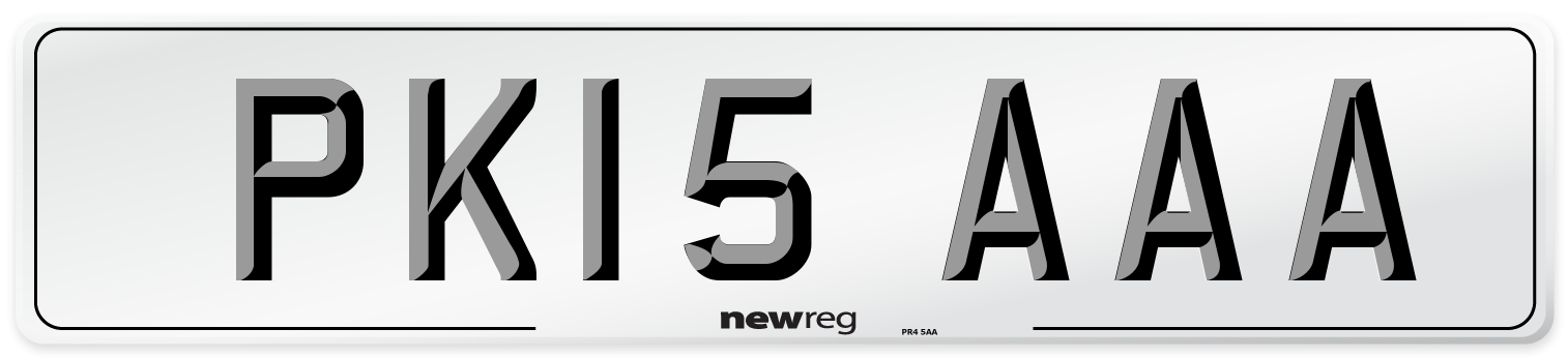 PK15 AAA Number Plate from New Reg